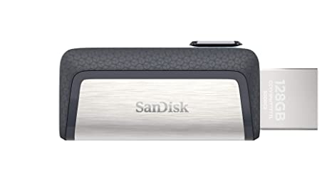SanDisk Ultra Dual USB Drive 3.1, SDDDC2-256G-I35 256GB, USB 3.1/Type C Reversible Connector, Retractable Design, Type-C OTG-Enabled Android Devices, 5Y (Black, Silver)