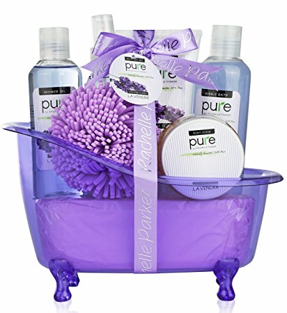 Lavender Spa Bathtub Basket