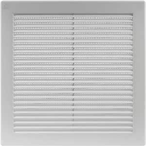 10" x 10'' Inch White Square Vent Grille with Protective mesh. Lightweight Plastic Ventilation Register/Cover. Indoor and Outdoor Soffit Vent