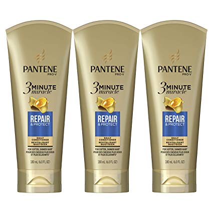 Pantene Pantene Repair & Protect 3 Minute Miracle Daily Conditioner, 6.0 Fl Oz (triple Pack), 6.0 Fluid Ounce