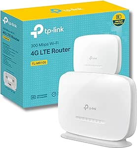 TP-Link 300 Mbps Wireless N 4G LTE Router, cutting-edge 4G LTE network, Ideal for gaming & streaming, SIM Card Plug and Play, Access up to 32 Wi-Fi devices, Wi-Fi router mode (TL-MR105)