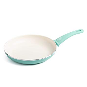 GreenLife Soft Grip 12" Ceramic Non-Stick Open Frypan, Turquoise - CW000524-002