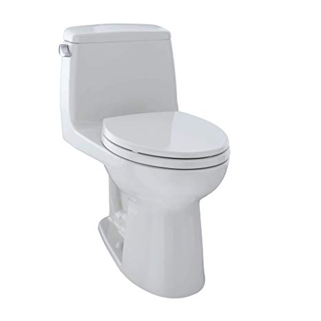 TOTO MS854114EL#11 Eco Ultramax ADA Elongated One Piece Toilet, Colonial White