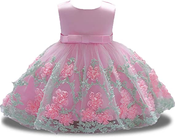 XIPAI Flower Girl Dress for Pageant Party Age 3M-9T