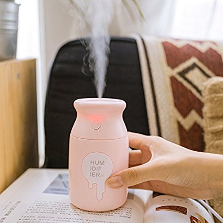 Humidifier, Ultrasonic Cool Mist Humidifier, 180ML USB Portable Mist Air Humidifier For Your Home, Office, Desk, Travel, Bedroom, Baby Room