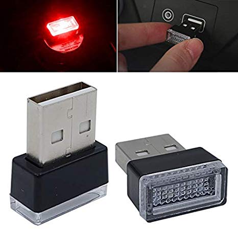 USB Portable Color Atmosphere Lights, LED,Car, Home, Computer and Other USB Jack, Compact