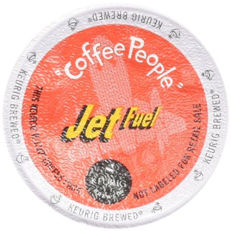 Coffee People Dark Roast, Jet Fuel, K-Cup Portion Pack for Keurig Brewers 24-Count