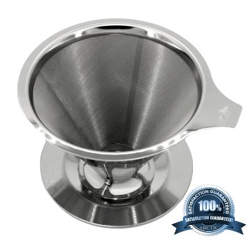 Stainless Steel Coffee Dripper and Pour Over Filter - Paperless & Reusable!