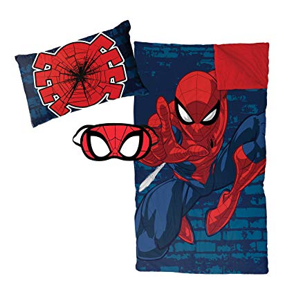 Jay Franco Marvel Spiderman Zaap 3 Piece Slumber Set, Blue