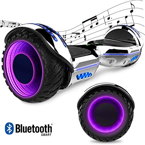 GeekMe Self Balancing scooter 6.5’’Hover Scooter Board for Adults kids- Bluetooth Speakers 2x350W with LEDs