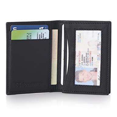 Alpine Swiss RFID Business Card Case ID Wallet