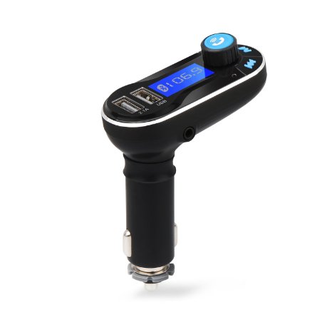 TeckNet Bluetooth 40 FM Transmitter Hands-free Car Kit Charger Support USB driver for Apple iPodiPhone Samsung iPad Nokia and other mobile devices