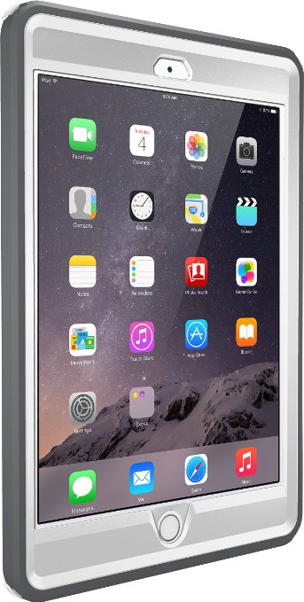 OtterBox DEFENDER SERIES Case for iPad Mini 1/2/3 - Retail Packaging - GLACIER (WHITE/GUNMETAL GREY)