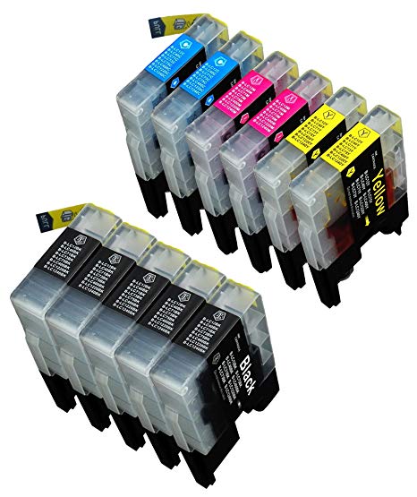 11 Pack Compatible With Brother LC-61 , LC-65 , LC61 , LC65 5 Black, 2 Cyan, 2 Magenta, 2 Yellow Compatible With Brother MFC-J410, DCP-145C, DCP-165C, DCP-195C, DCP-375-CW, DCP-385C, DCP-395-CN, DCP-585-CW, DCP-6690-CW, DCP-J125, DCP-J315-W, DCP-J515-W, DCP-J715-W, MFC-250C, MFC-255-CW, MFC-290C, MFC-295-CN, MFC-490-CW, MFC-495-CW, MFC-5490-CN, MFC-5890-CN, MFC-5890-CN, MFC-5895-CW, MFC-6490-CW, MFC-6890CD-W, MFC-790-CW, MFC-795-CW, MFC-990-CW, MFC-J220, MFC-J265-W, MFC-J270-W, MFC-J410, MFC-J410-W, MFC-J415-W, MFC-J615-W, MFC-J630-W. Ink Cartridges for inkjet printers. LC 61 BK , LC 61BK , LC 61C , LC 61Y , LC-61 BK , LC-61BK , LC-61C , LC-61Y , LC61 BK , LC61 C , LC61BK , LC61C , LC61M , LC61Y , LC65BK , LC65C © Blake Printing Supply