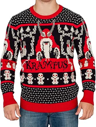 Ripple Junction Krampus Knit Ugly Christmas Sweater