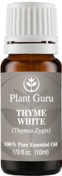 Thyme (White) Essential Oil. 10 ml. 100% Pure, Undiluted, Therapeutic Grade.