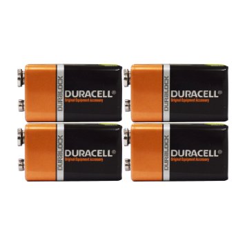 Duracell MN1604 9 Volt, 4 Pack