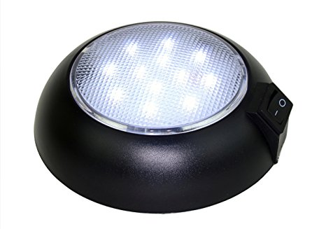 Battery Powered LED Dome Light - Magnetic or Fixed Mount - High Power Cool White LED Downlight for Home, Auto, Truck, RV, Boat and Aircraft