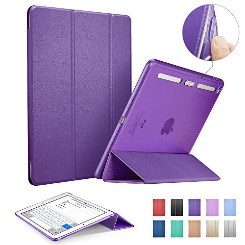 iPad mini 4 Case ESR CornerBumper Protection Smart Cover Case with Soft TPU Bumper and Auto WakeSleep Function for iPad mini 4 2015 Version Violet