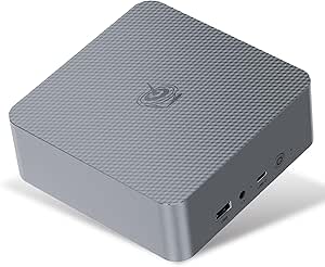 Beelink EQR6 Mini PC, Ryzen 7 7735HS (8C/16T, up to 4.75GHz) Mini Computer, AMD Radeon 680M, 24GB DDR5 RAM   500GB SSD Micro PC, Dual LAN Quiet Office Small PC 4K HDMI, WiFi6, BT5.2