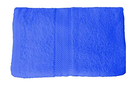 Terry Absorbent Bath Towel, Royal Blue, Set of 4