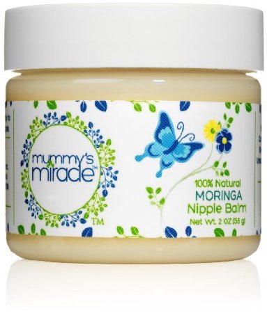 Mummy's Miracle Non GMO Natural Moringa Nipple and Lip Balm Lanolin Free 2 oz - Single