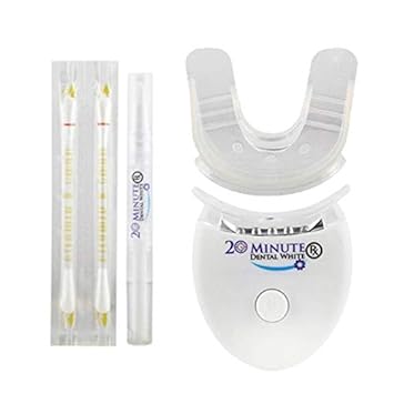 Smile Dental Tooth Polishing Whitening Tool Oral Toothbrush LED Light Teeth Whitening with Oral Care Toothpaste Kit (20 Minit)