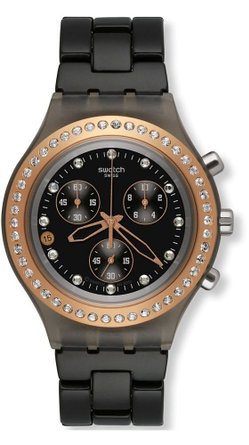 Swatch Chrono Full Blooded Stoneheart Black Aluminum Unisex Watch SVCM4008AG