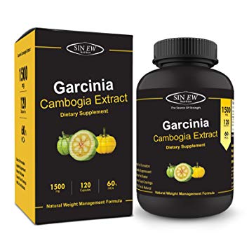 Sinew Nutrition Garcinia Cambogia Extract - (120 Capsules) 1500 mg Per Serving