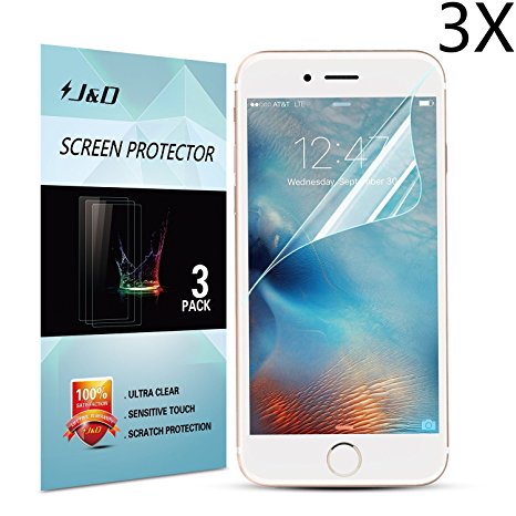 iPhone 6S Plus Screen Protector, J&D iPhone 6S Plus Screen Protector HD Clear Screen Protector for iPhone 6S Plus, iPhone 6 Plus(HD Clear 3 Pack)