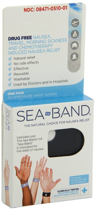 Sea-Band Wristband Color May Vary 1-Pair