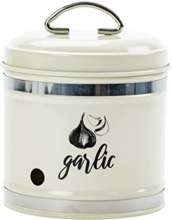 Boston Warehouse 70190 Ventilated Garlic Keeper Canister