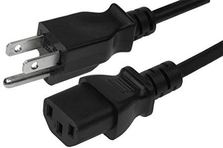 SF Cable 2 ft 14 AWG Universal Power Cord (IEC320 C13 to NEMA 5-15P) SJT 15A