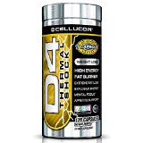 Cellucor D4 Thermal Shock - High Energy Fat Burner - Energy - Focus - Appetite Support - 120 Capsules