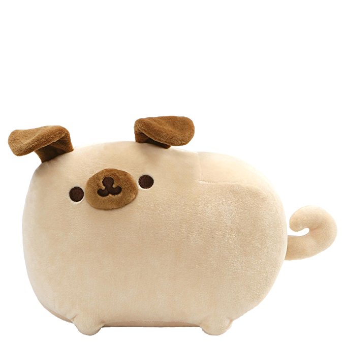 GUND Pusheen Pugsheen Dog Plush Stuffed Animal with Poseable Ears, Tan, 9.5"