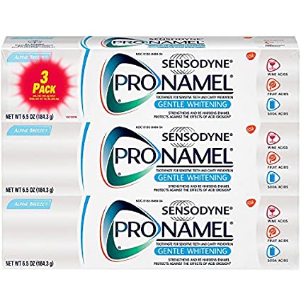 Sensodyne Pronamel Gentle Whitening Toothpaste Alpine Breeze 6.5 Ounce (Pack of 3)