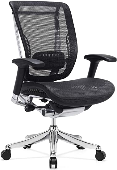 GM Seating Enklave Executive Hi Swivel Office Chair with Headrest (Black & Chrome no Headrest)