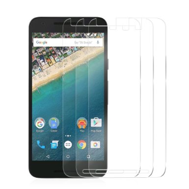 Nexus 5X Screen Protector Cambond CutOut for Proximity Sensor Ballistics Tempered Glass Screen Protector for LG Nexus 5X 2015 9H Hardness HD Clear Scratch Resist Easy Install 3 Pack