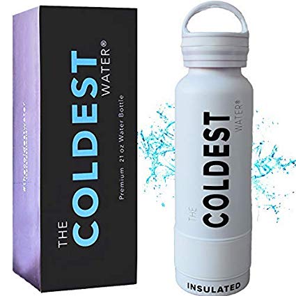 The Coldest Water Bottle Vacuum Insulated Stainless Steel Hydro Travel Mug - Ice Cold Up to 36 Hrs/Hot 13 Hrs Double Walled Flask Strong Cap