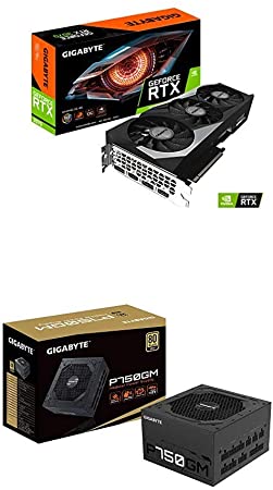 GIGABYTE GeForce RTX 3070 Gaming OC 8G Graphics Card, 3X WINDFORCE Fans, 8GB 256-bit GDDR6, GV-N3070GAMING OC-8GD Video Card and GP-P750GM