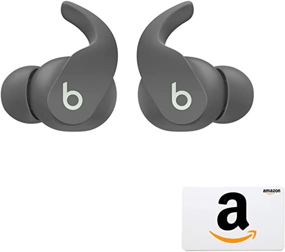 Beats Fit Pro – True Wireless Noise Cancelling Earbuds with $20 Amazon Gift Card - Apple H1 Headphone Chip, Compatible with Apple & Android, Class 1 Bluetooth®, Built-in Microphone – Gray