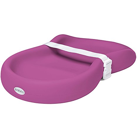 Unique Soft & Cushy Diaper Changing Peanut Changer in Raspberry