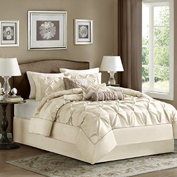 Madison Park Laurel Comforter Set, King, Ivory