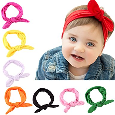 Quest Sweet Baby Girl Newest Turban Headband Head Wrap Knotted Hair Band