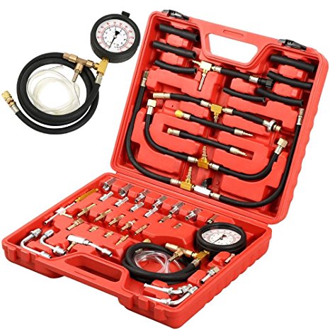 Yaheetech 0-140 PSI Fuel Injection Pump Injector Tester Pressure Test Gauge Manometer Gasoline Car Truck