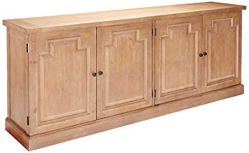 Florence Server with Raised Panels and Nested Drawers Rustic Smoke