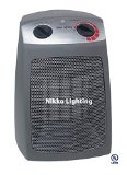 Heater 1500 Watt UL Listed By Nikko Lighting with Automatic Thermostat -- Power Protection Light Switch Indicator  Thermal Over Heat Shut-off Protection System  Safety Tip Over Switch  3 Heat Low Med High Settings Plus 1 X FAN Speed Setting  Removable Dust Filter  Passed the Strict UL Listing Safety Compliance