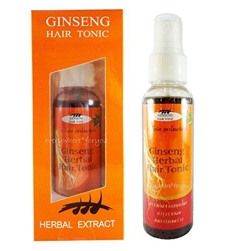 Ginseng Herbal Hair Loss Tonic Hair Growth Thickening Treatment Formula Serum DHT Blocker, 3.88 Ounces