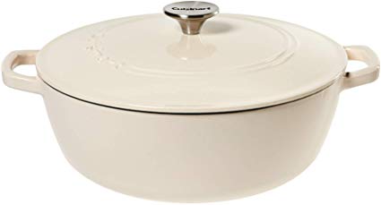 Cuisinart Round Casserole, Cream, 5.5 quart