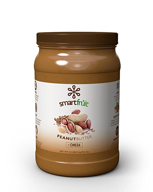 Smartfruit Peanut Butter Flaxseed, Pourable, Vegan, Non-GMO, Family Pack 70.7 Oz./4.4 Lbs (Pack of 1)
